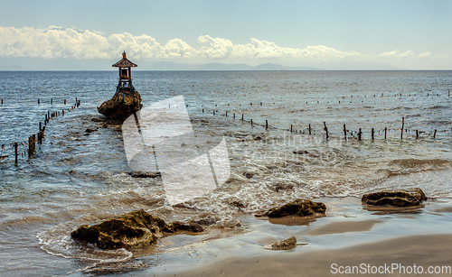 Image of Small temple on the shore by the sea