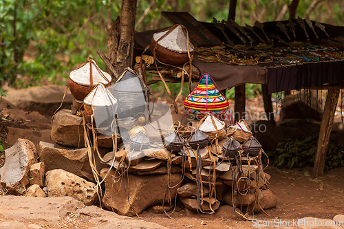 Image of Souvenir shop next Monastery Ura Kidane Mehret, Ethiopia