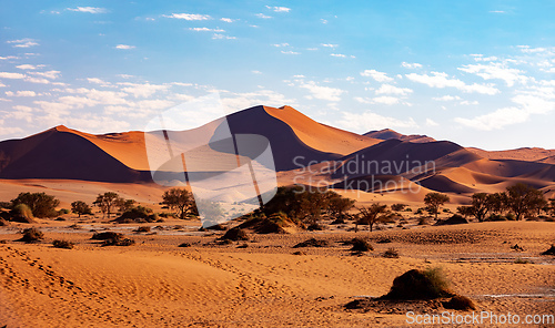 Image of Arid dry landscape Hidden Vlei in Namibia Africa