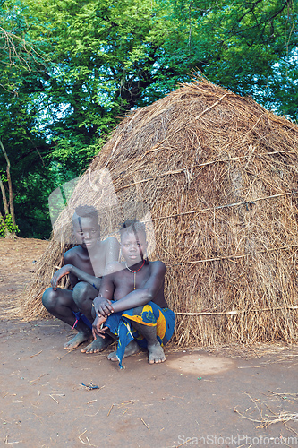 Image of Most dangerous African Mursi people tribe, Ethiopia, Africa