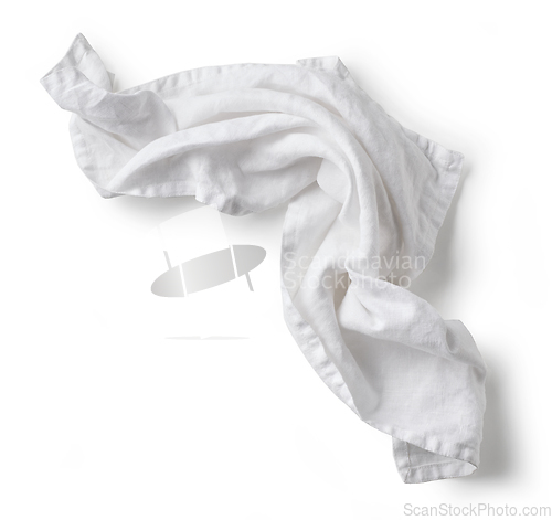 Image of crumpled cotton napkin