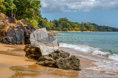 Image of Beautiful view of the coast of Masoala National Park in Madagascar