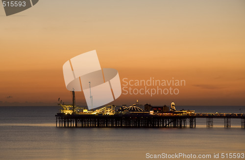 Image of Brighton pier at sunset