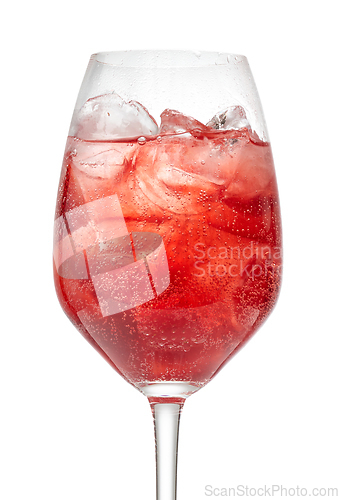 Image of fresh sparkling summer cocktail