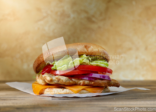 Image of fresh tasty burger