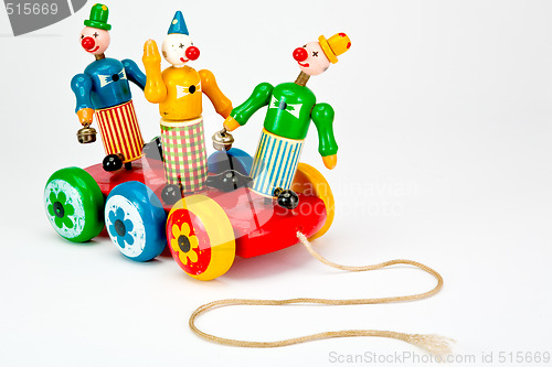 Image of Vintage Clown Pull Toy