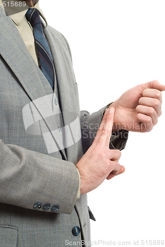 Image of Businessman Checking His Pulse