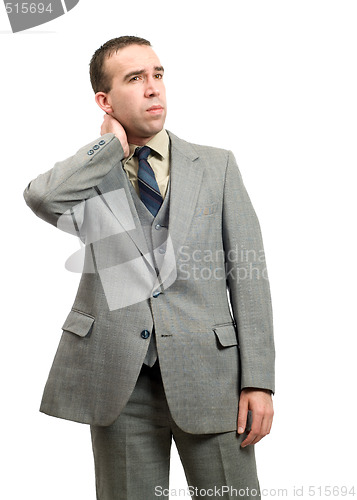 Image of Businessman With Stiff Neck