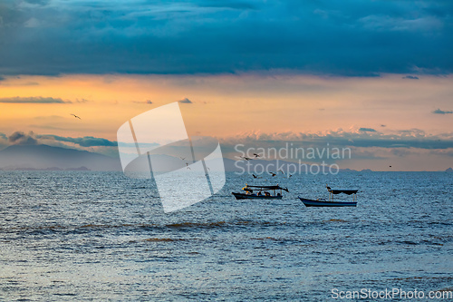 Image of Idyllic sunset landscape. Tarcoles, Costa Rica