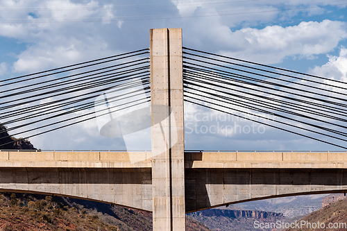 Image of Old and new bridge across Blue Nile, Ethiopia