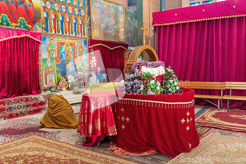 Image of Interior of Debre Libanos, monastery in Ethiopia