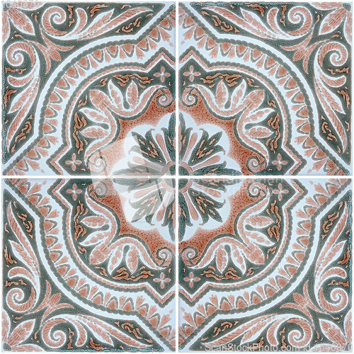 Image of Traditional Portuguese glazed tiles