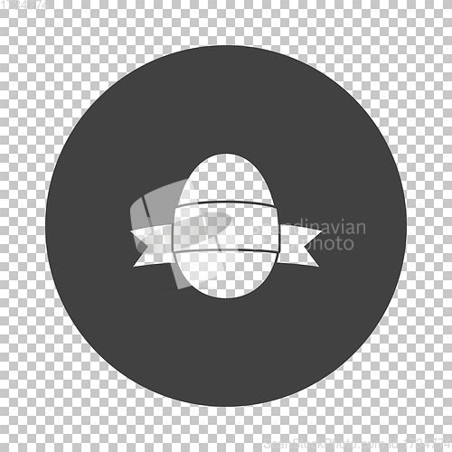 Image of Easter Egg With Ribbon Icon