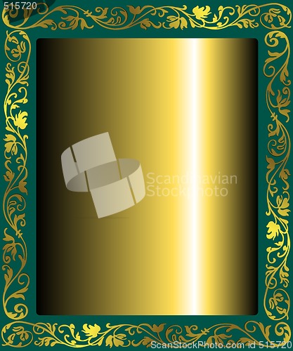 Image of Golden abstract frame