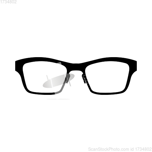 Image of Business Woman Glasses Icon