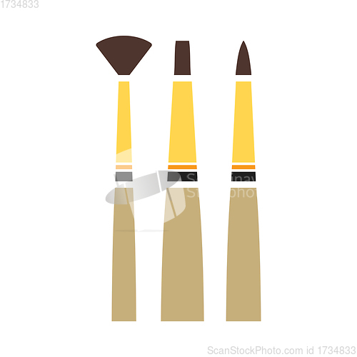 Image of Paint Brushes Set Icon