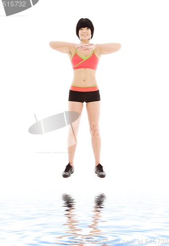 Image of lovely fitness instructor