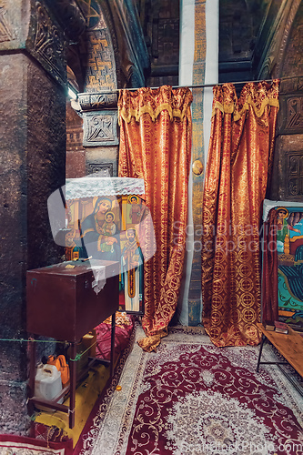 Image of Interior of Debre Libanos, monastery in Ethiopia