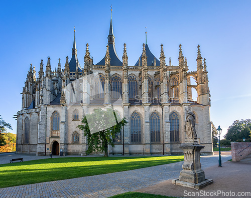 Image of Famous Saint Barbara's Cathedral, Kutna Hora, Czech Republic