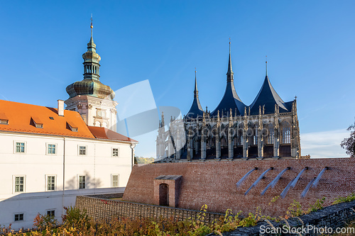 Image of Famous Saint Barbara's Cathedral, Kutna Hora, Czech Republic