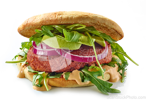 Image of fresh vegan burger