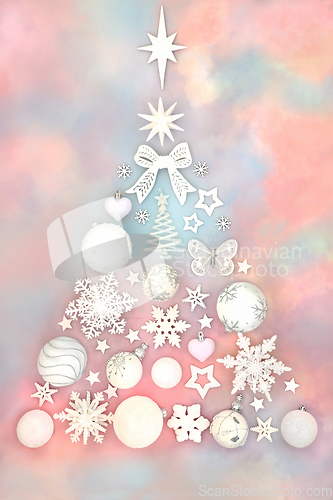 Image of Christmas Tree Surreal Abstract Festive Design 