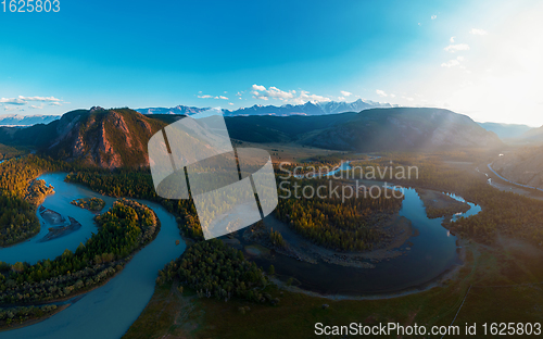 Image of Kurai steppe and Chuya river