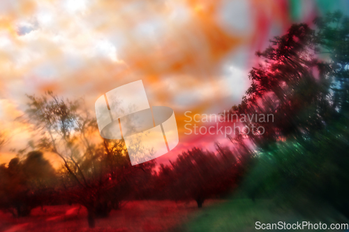 Image of colorful abstract landscape