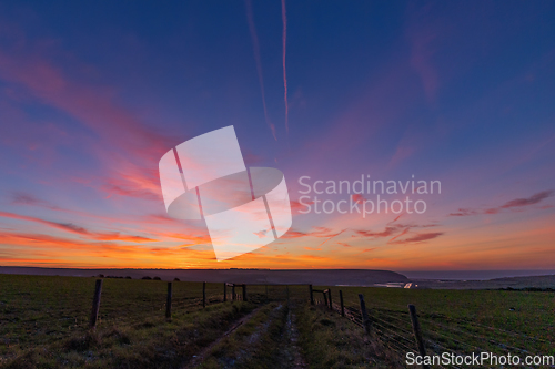 Image of Winter Sunrise Across Cuckmere Valley