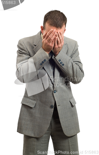 Image of Crying Businessman
