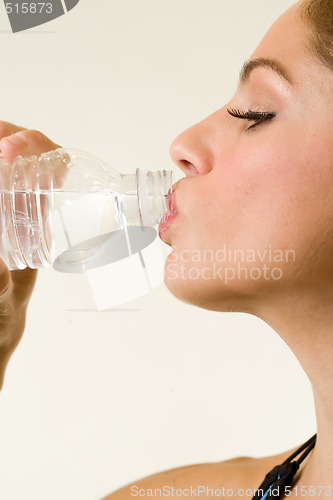 Image of Having a drink of water