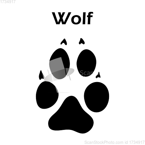 Image of Wolf Footprint