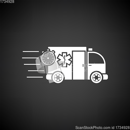 Image of Fast Ambulance Car Icon