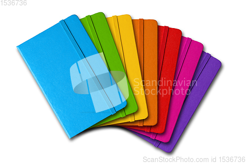 Image of Multi color closed notebooks range