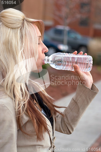 Image of Woman Drinking Water