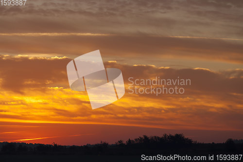 Image of landscape in nature during sunset