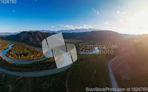 Image of Kurai steppe and Chuya river