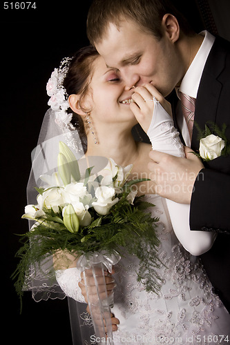 Image of Bride and groom portrait