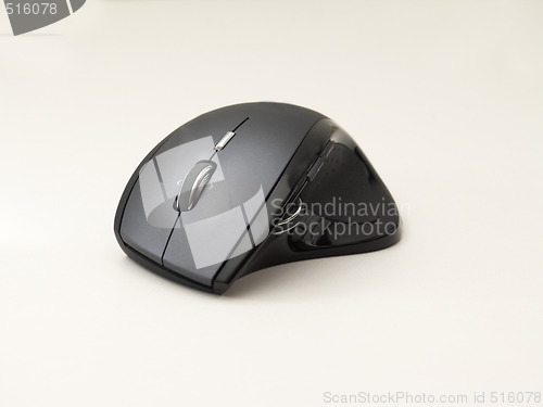 Image of Technology - Modern computer mouse on white