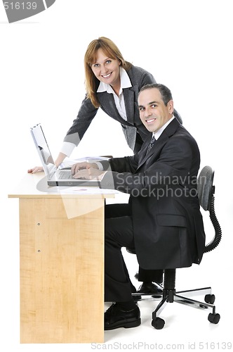 Image of Business team on white background