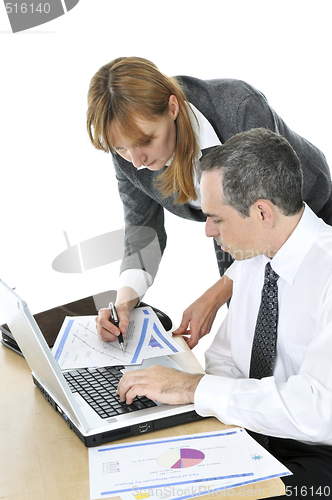 Image of Business team on white background