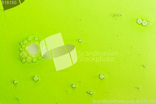 Image of Abstract background with green liquid