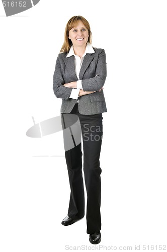 Image of Businesswoman on white background