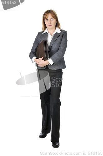 Image of Businesswoman on white background