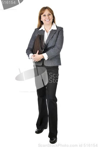 Image of Businesswoman on white background