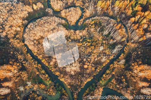 Image of Heart shaped river