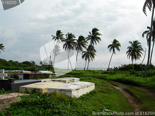 Image of cemetery by the sea