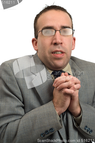 Image of Business Man Shivering