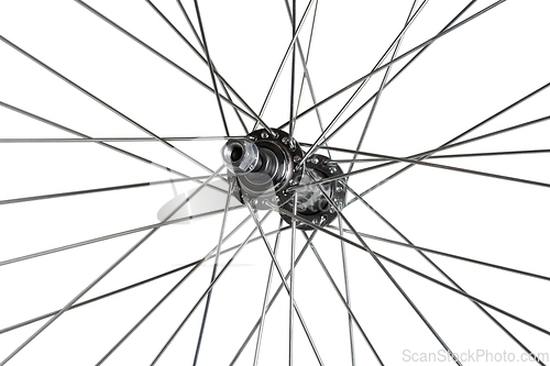 Image of Bicycle wheel hub.