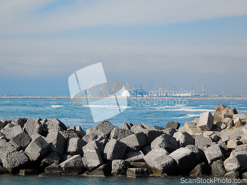 Image of Water intake channel from the sea.